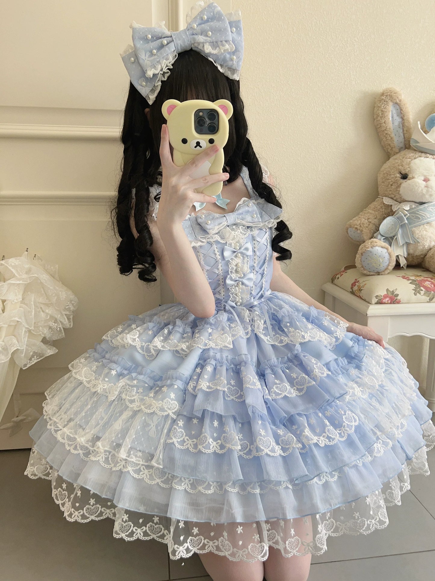 Sugar Girl~Love Overture~Sweet Lolita JSK Suit Tiered Ruffles Dress
