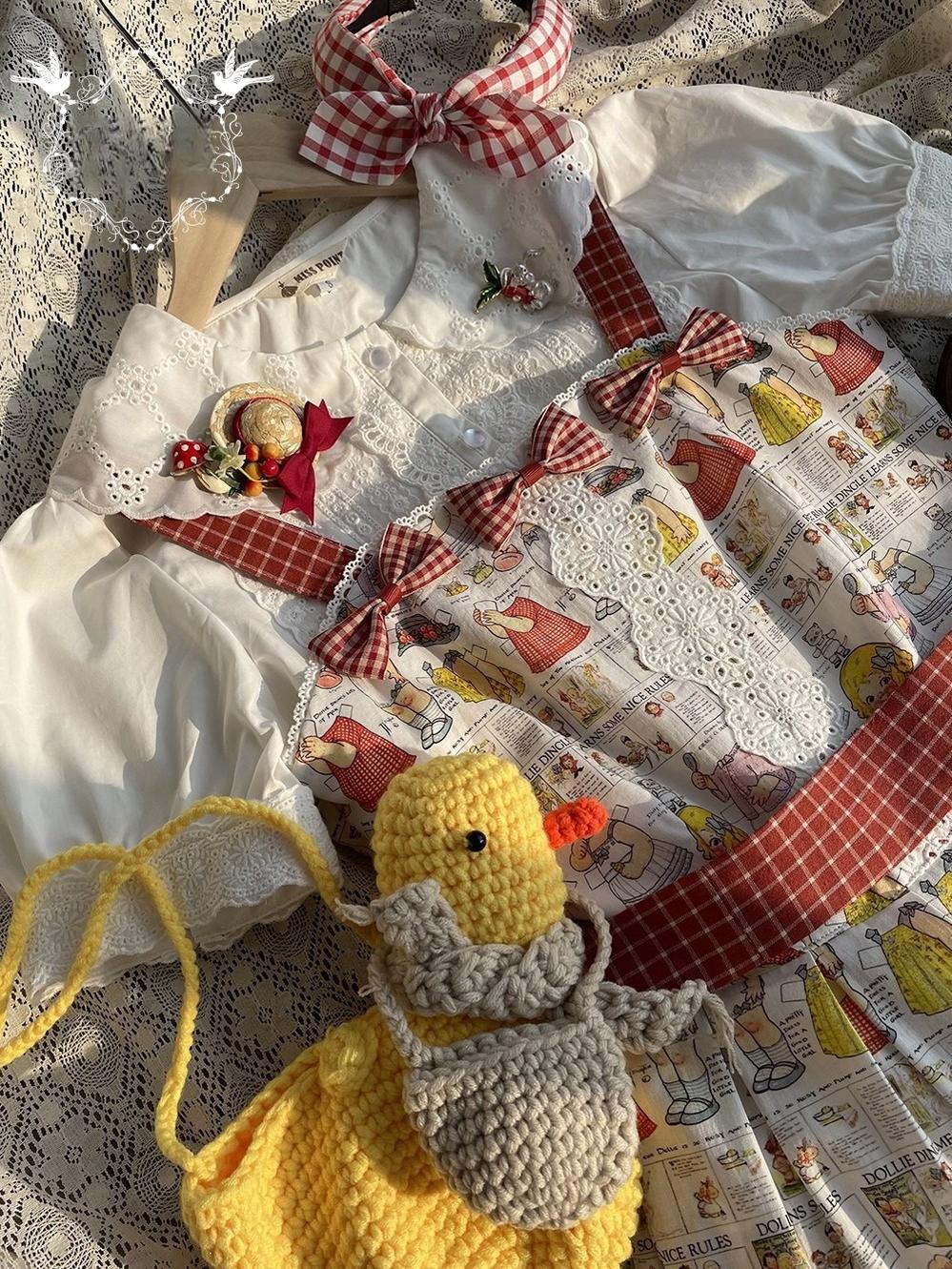 Miss Cube~Dress Up Dolls~Summer Kawaii Lolita JSK Dress Customized Size
