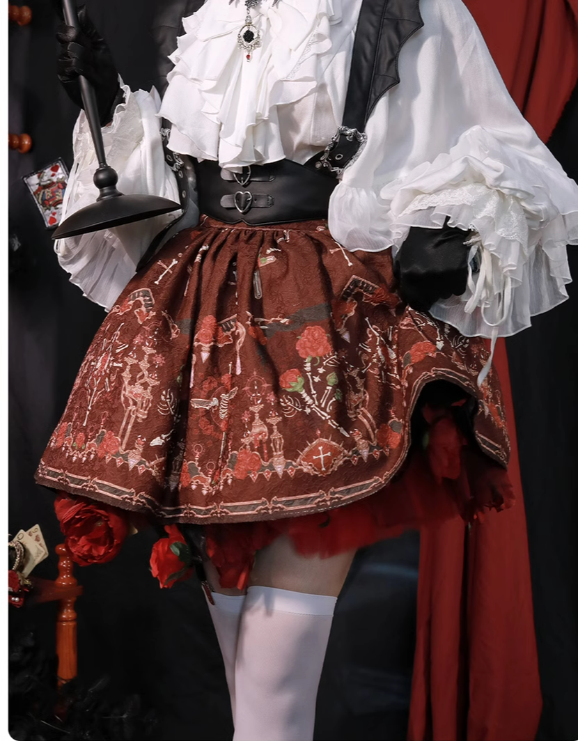 (Buyforme)ZJstory~Dragon Bone Cemetery~Gothic Lolita Shirt Long Sleeve Blouse