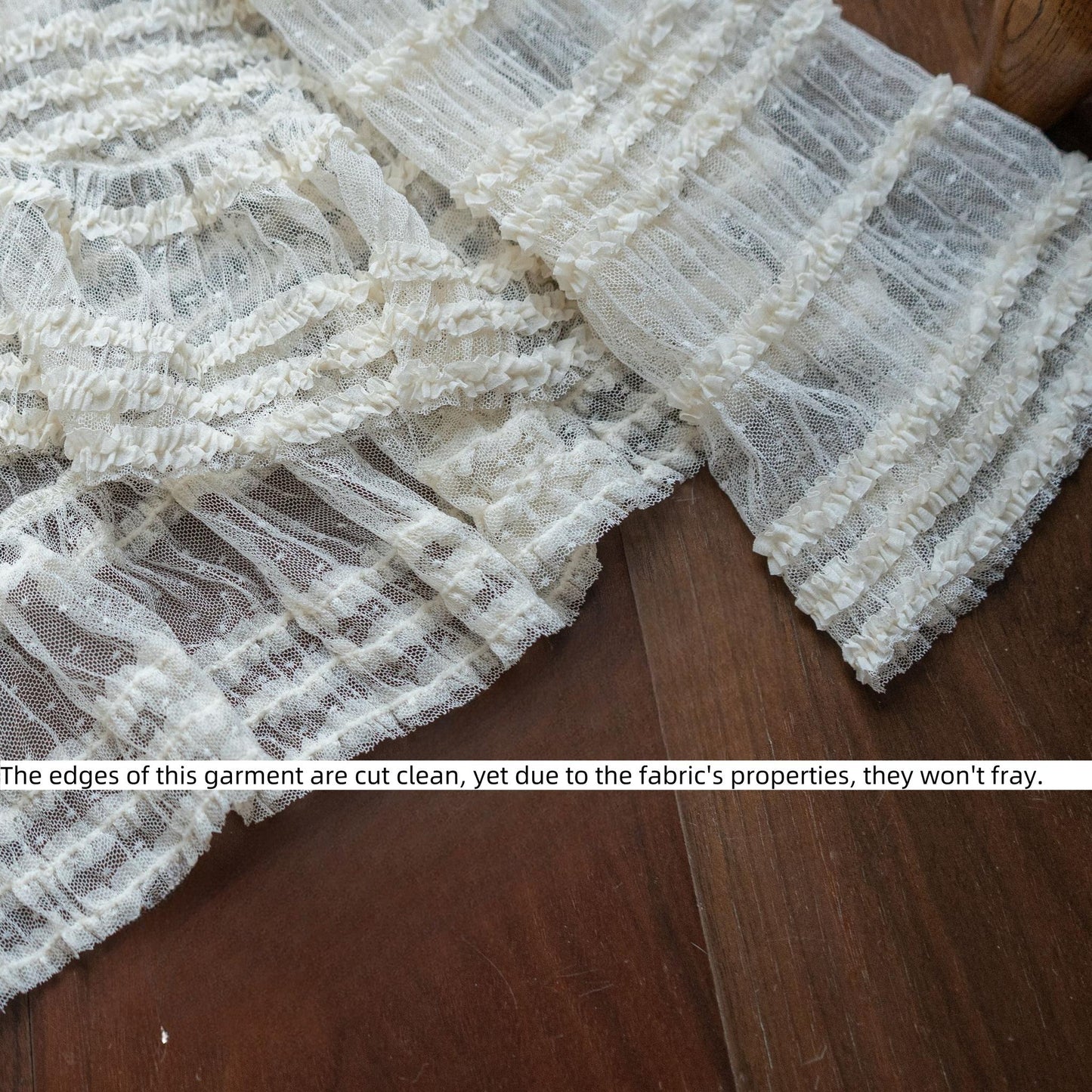 Miss Point~Cat Rose Tea~Sweet Lolita Tulle Cardigan and Long Skirt Overlay