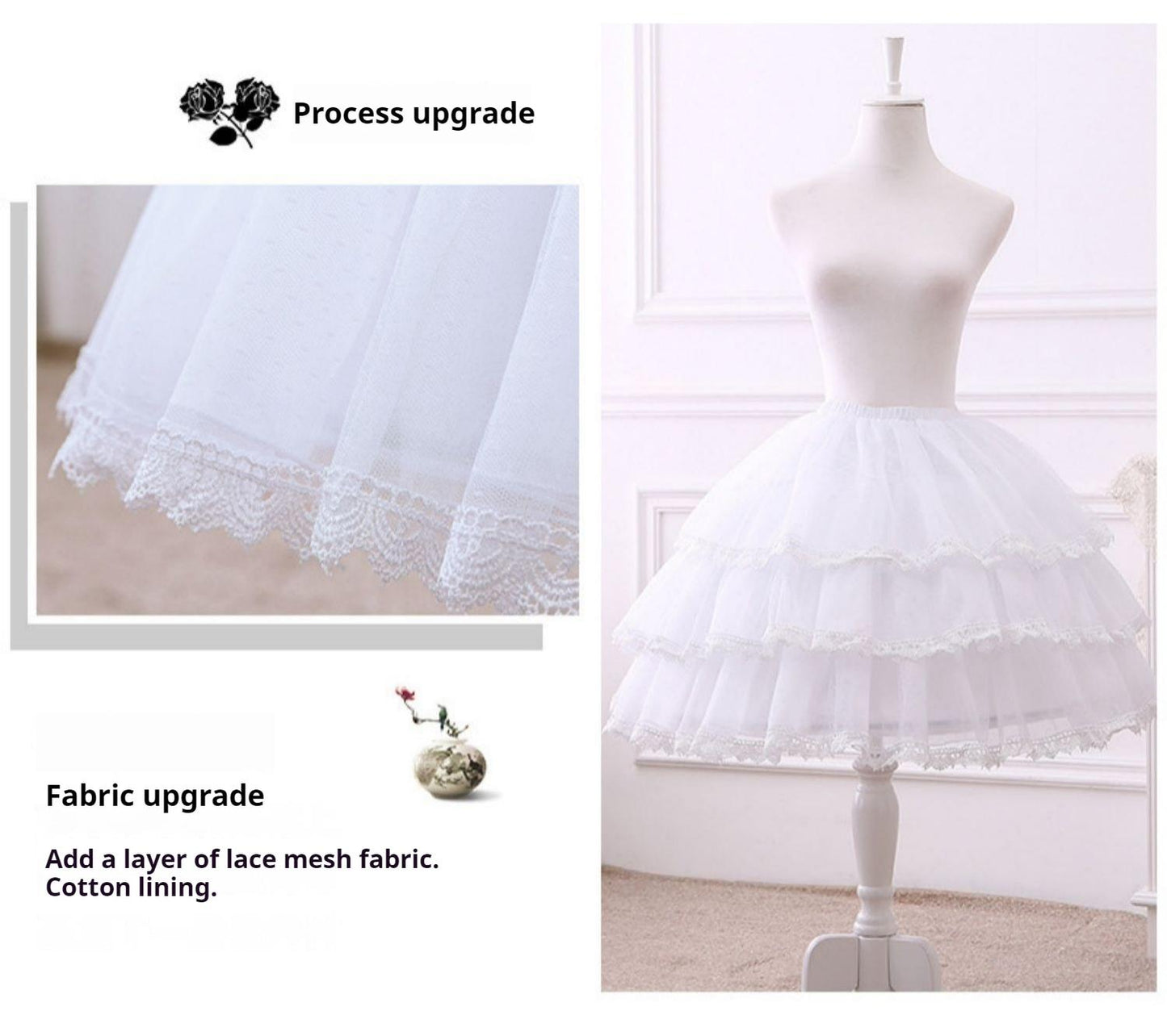Motadalu~Magic Petticoat~Wedding Lolita Petticoat Violence Fishbone Lolita Petticoat