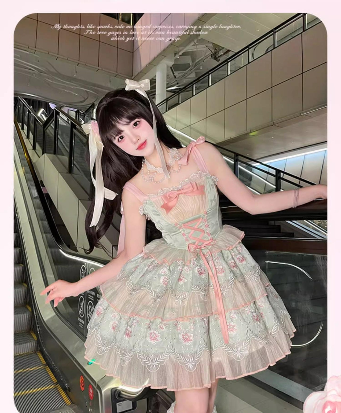 Sakurahime~Sweet Lolita JSK Princess Lolita Dress and Lovely Accessory