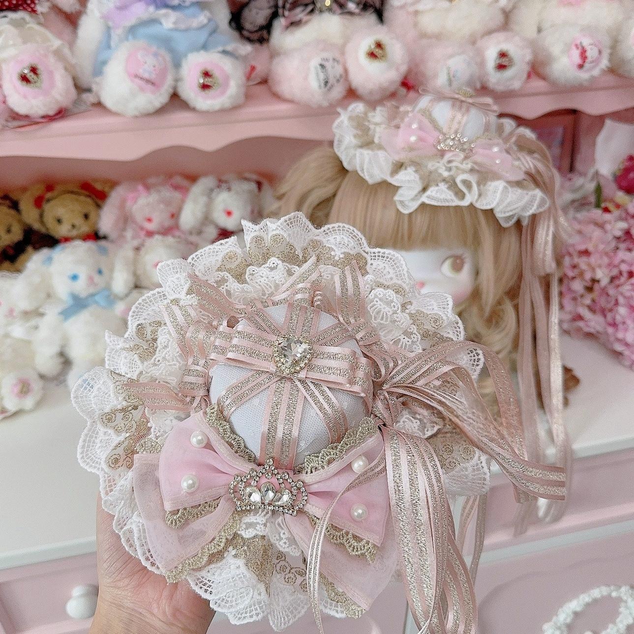 Cheese Cat~Sweet Lolita Cake Top Hat Handmade Lolita Accessory