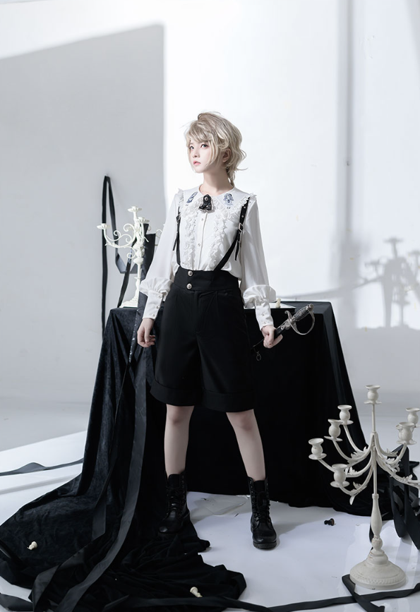CastleToo~Corroding the Heart~Kodona Fashion Brolita Ouji Prince Shirt Suspenders