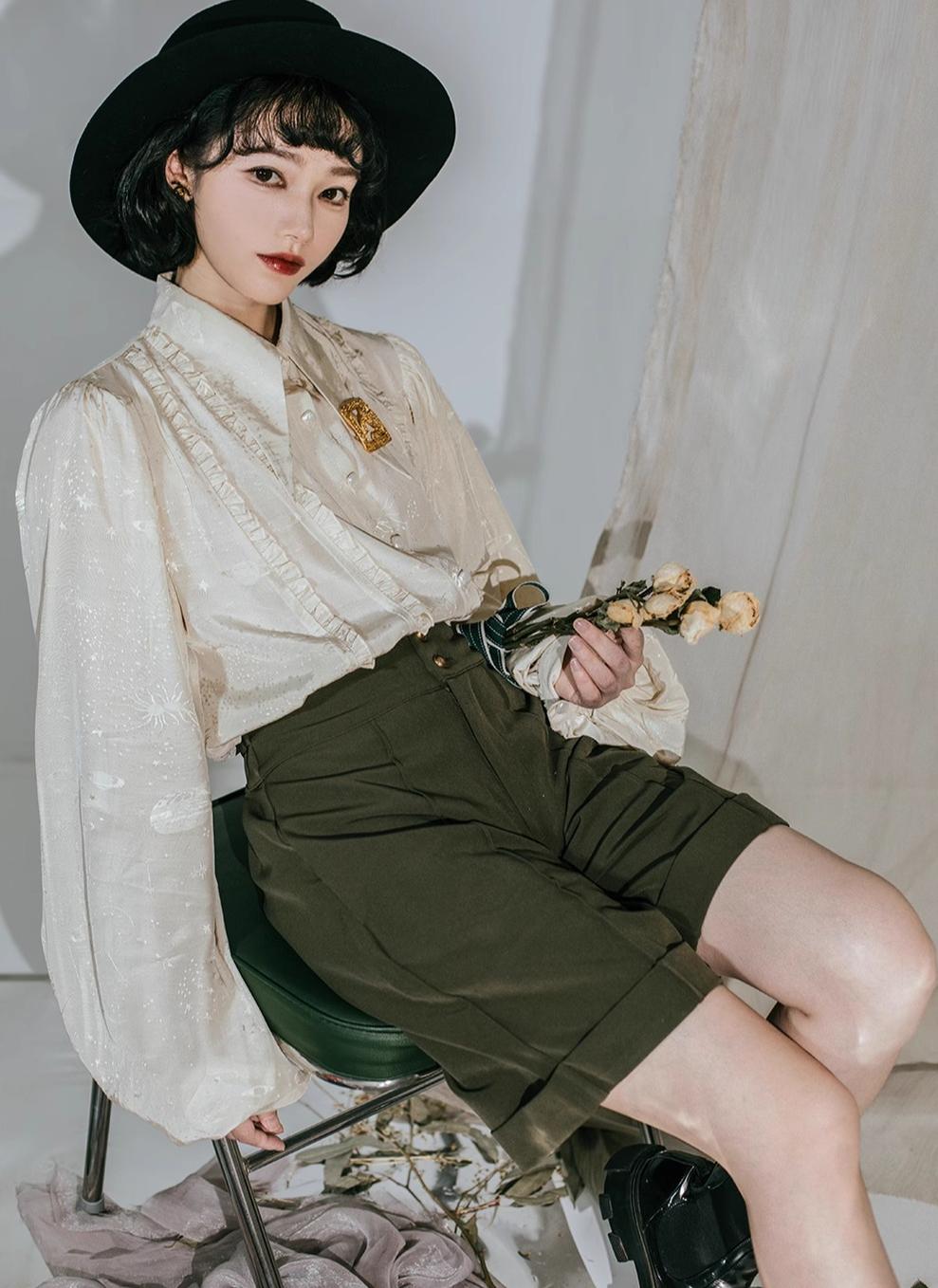 ZJstory~Starry for You~Vintage Lolita Shirt American Retro Style Blouse