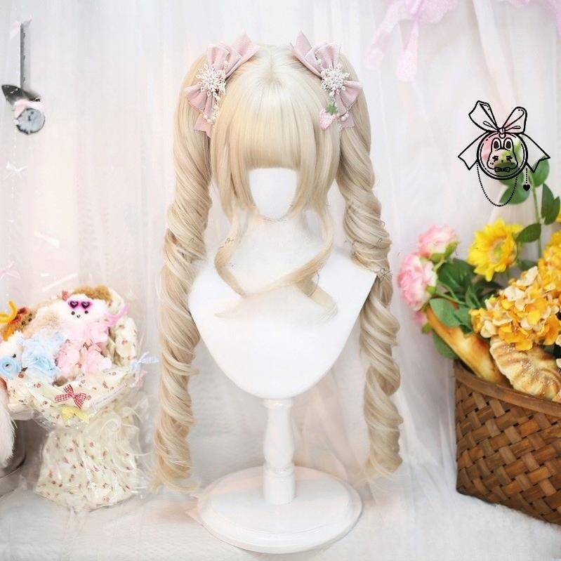 Dalao Home~Stellar Bits~Daily Lolita Wig Detachable Curl Hair Double Ponytails