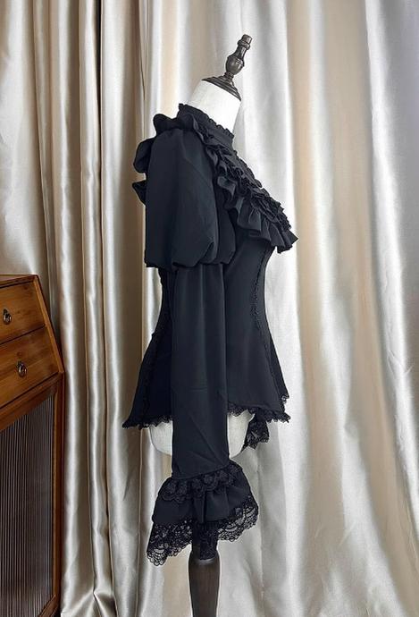The Original Witch~Witch Returns~Gothic Lolita SK Set Fishbone Lace Corset Skirt Shirt