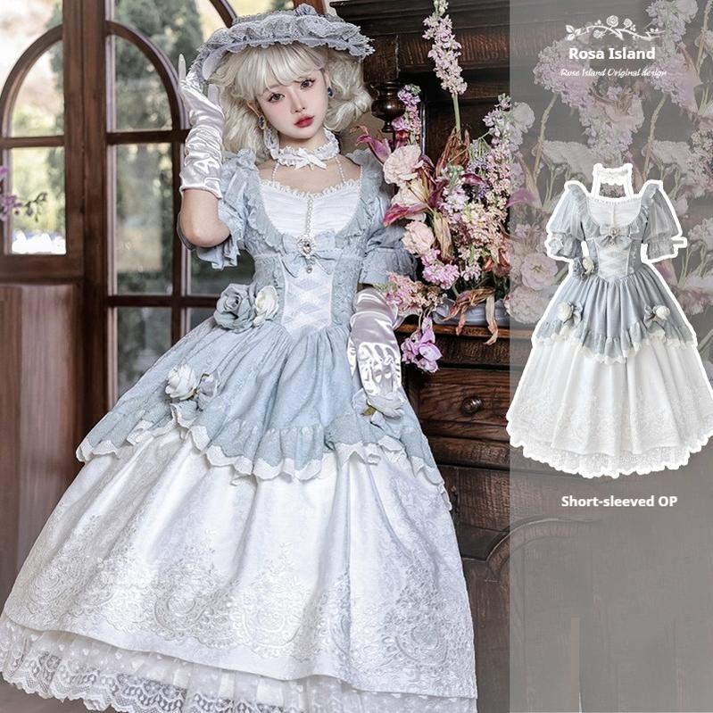 Rose Island~Fairytale Dance~Princess Lolita OP Halter Neckline Dress