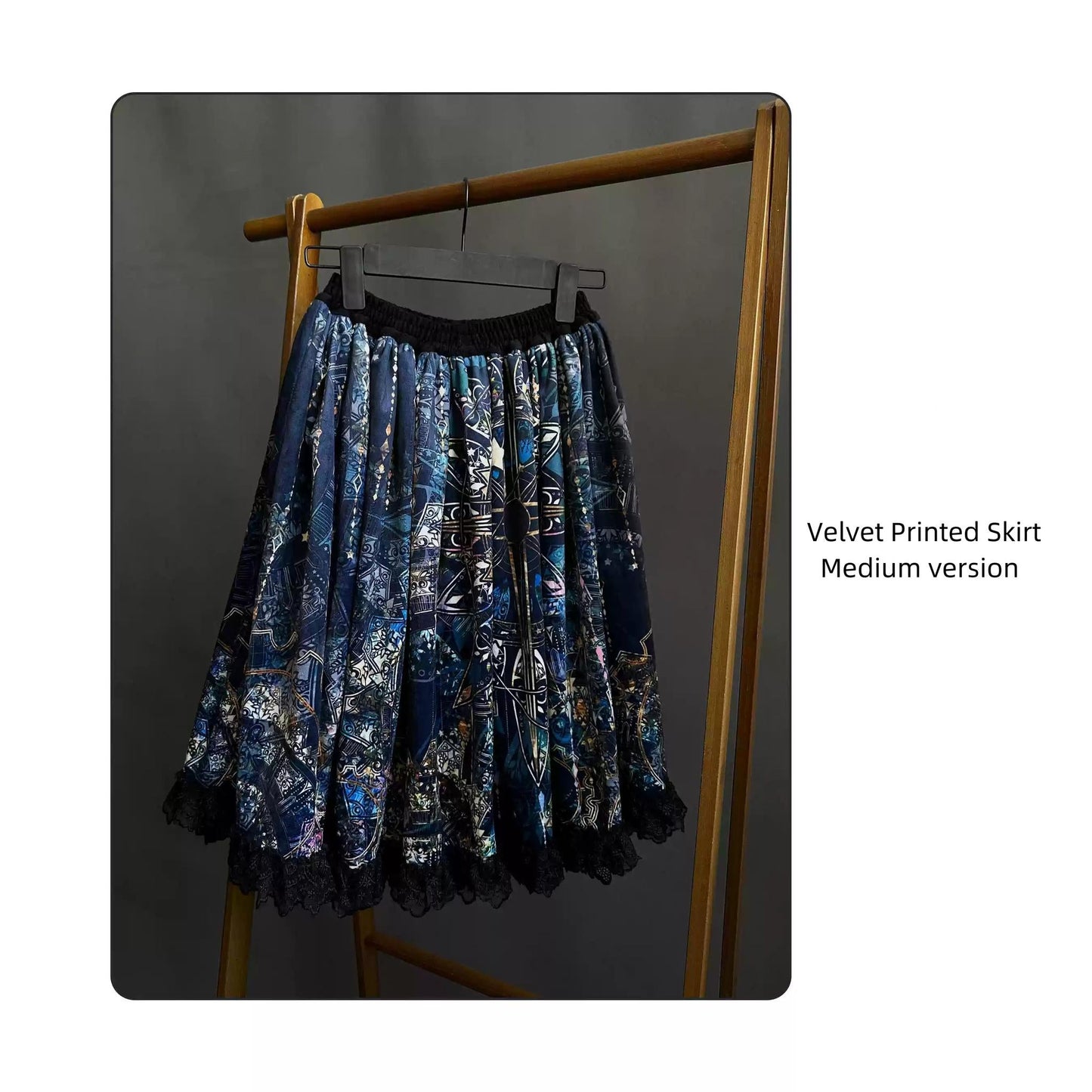 SUSIN~Night Traveler~Classic and Elegant Gothic Dress with Colorful Window Prints