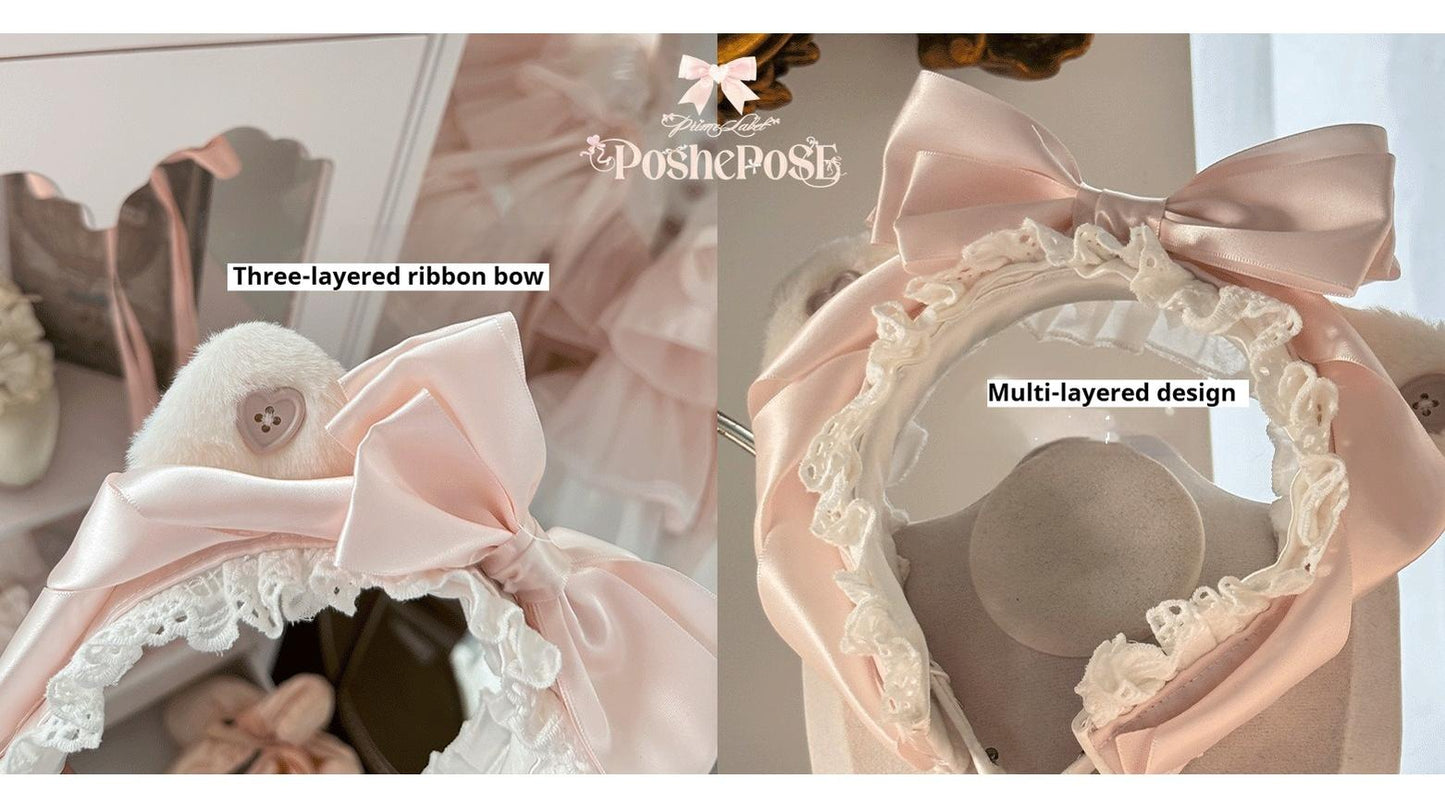 POSHEPOSE~Jewel Box · Button Cat Dream~Gorgeous Princess Lolita Dress Set with KC and Handbag