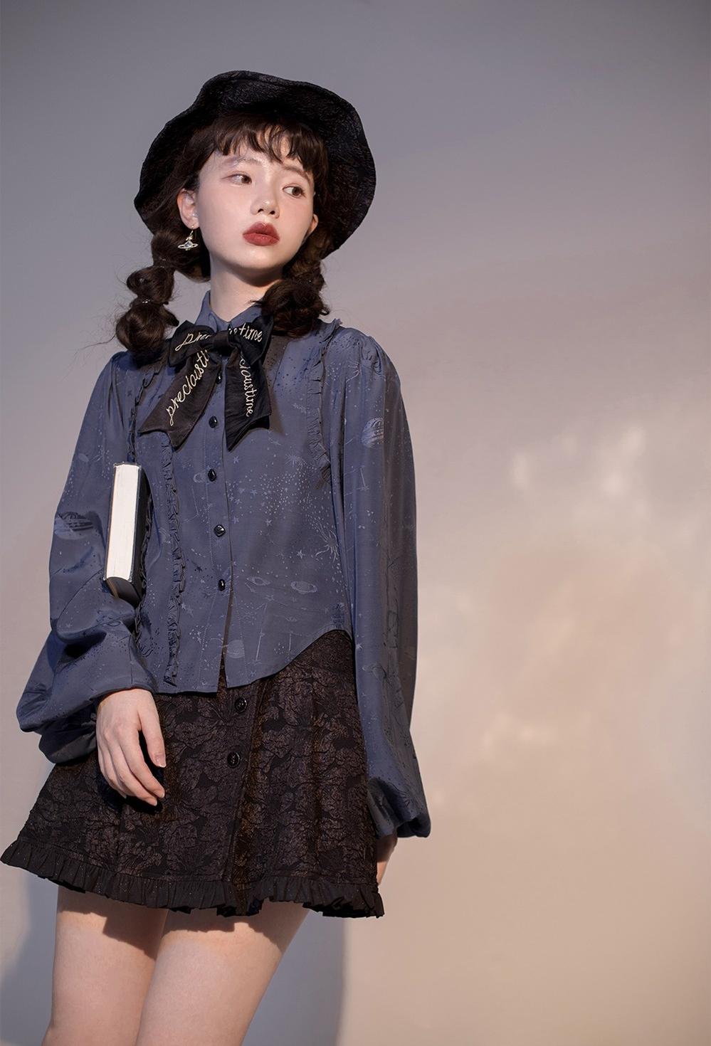 ZJstory~Gilded Age~Vintage Lolita Vest Suit Oil Painting Style Skirt Coat