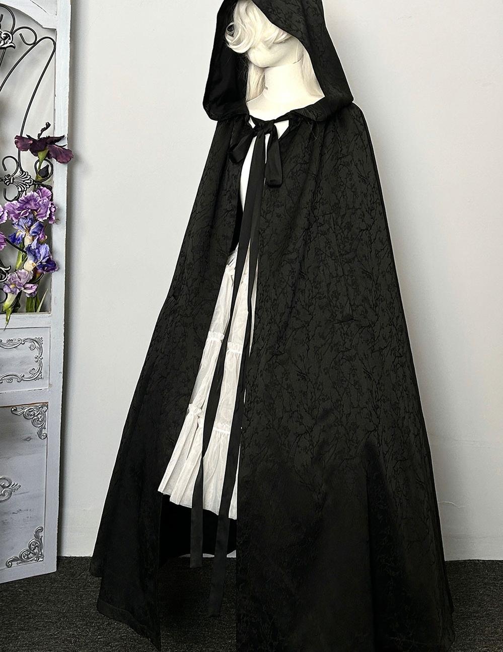 ZJstory~Gothic Lolita Cape Long-sleeved Shawl with Detachable Hood