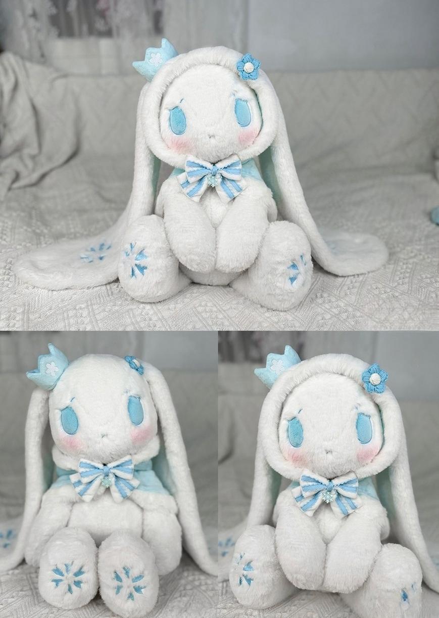 RosyDream~Kawaii Lolita Bunny Doll Bag Plush Doll with a Skeleton