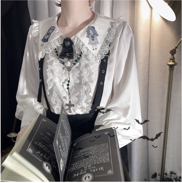 CastleToo~Corroding the Heart~Kodona Fashion Brolita Ouji Prince Shirt Suspenders