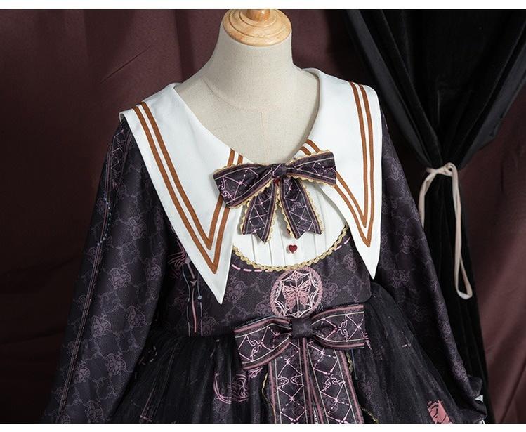 OCELOT~Classic Lolita OP Sailor Collar Elegant Lolita Dress