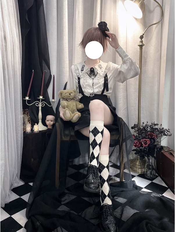 CastleToo~Corroding the Heart~Kodona Fashion Brolita Ouji Prince Shirt Suspenders
