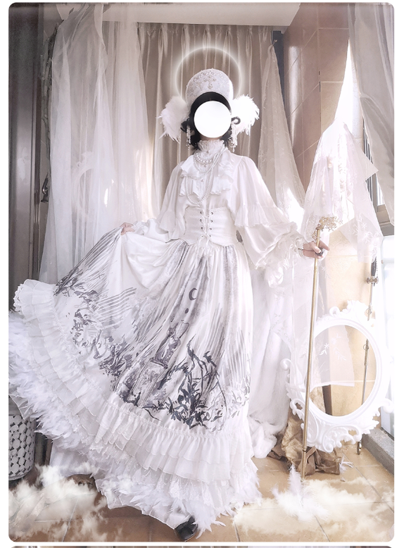 (Buyforme)ZJstory~Dragon Bone Cemetery~Gothic Lolita Shirt Long Sleeve Blouse