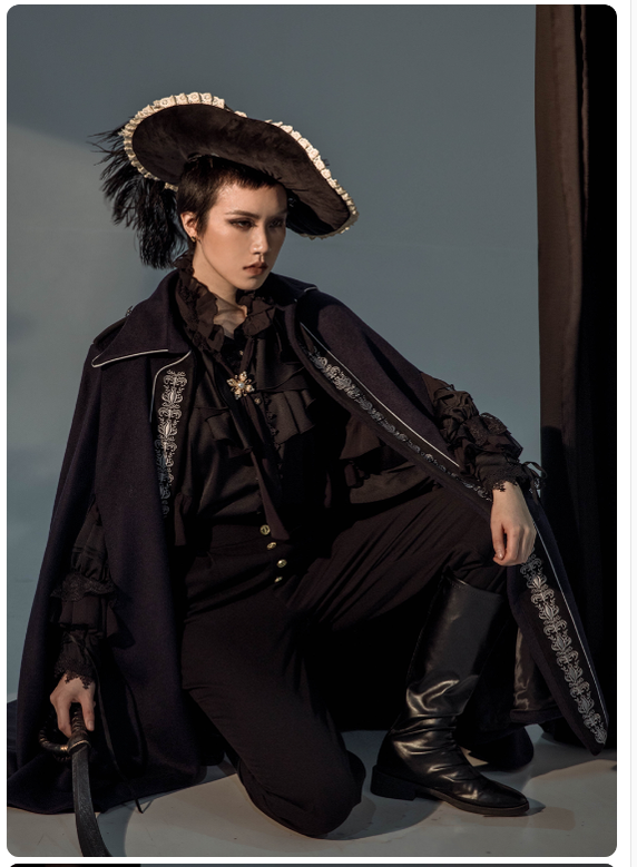 (Buyforme)ZJstory~Dragon Bone Cemetery~Gothic Lolita Shirt Long Sleeve Blouse