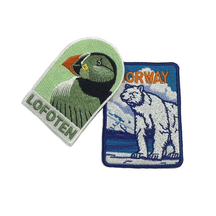 Custom  Iron on Backing Embroidery Patches Embroidered Patch for Caps