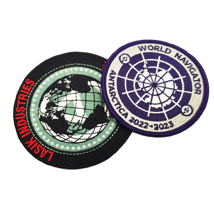 Custom  Iron on Backing Embroidery Patches Embroidered Patch for Caps