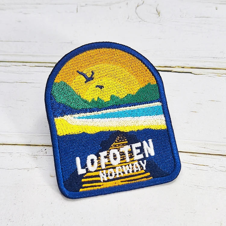 Custom Brand Logo Iron on Embroidered Patches