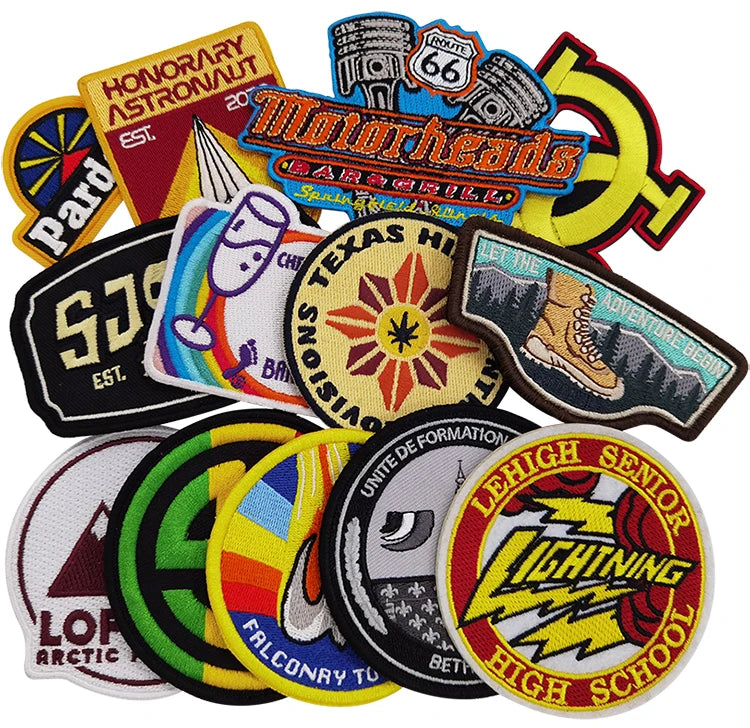 Customized Football Team Embroidered Woven Badges Patches