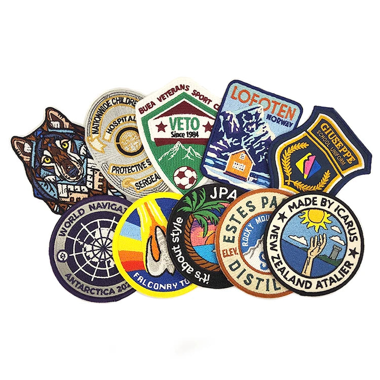 Custom Brand Logo Iron on Embroidered Patches