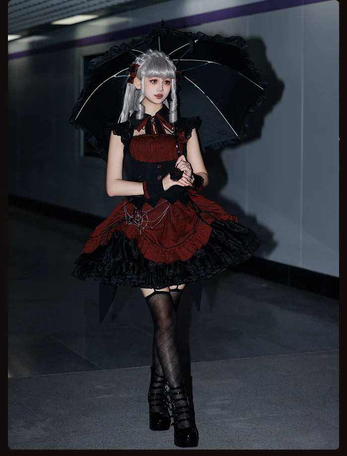 Alice Girl~Lolita Potion~Gothic Lolita JSK Halloween Sleeveless Lolita Dress