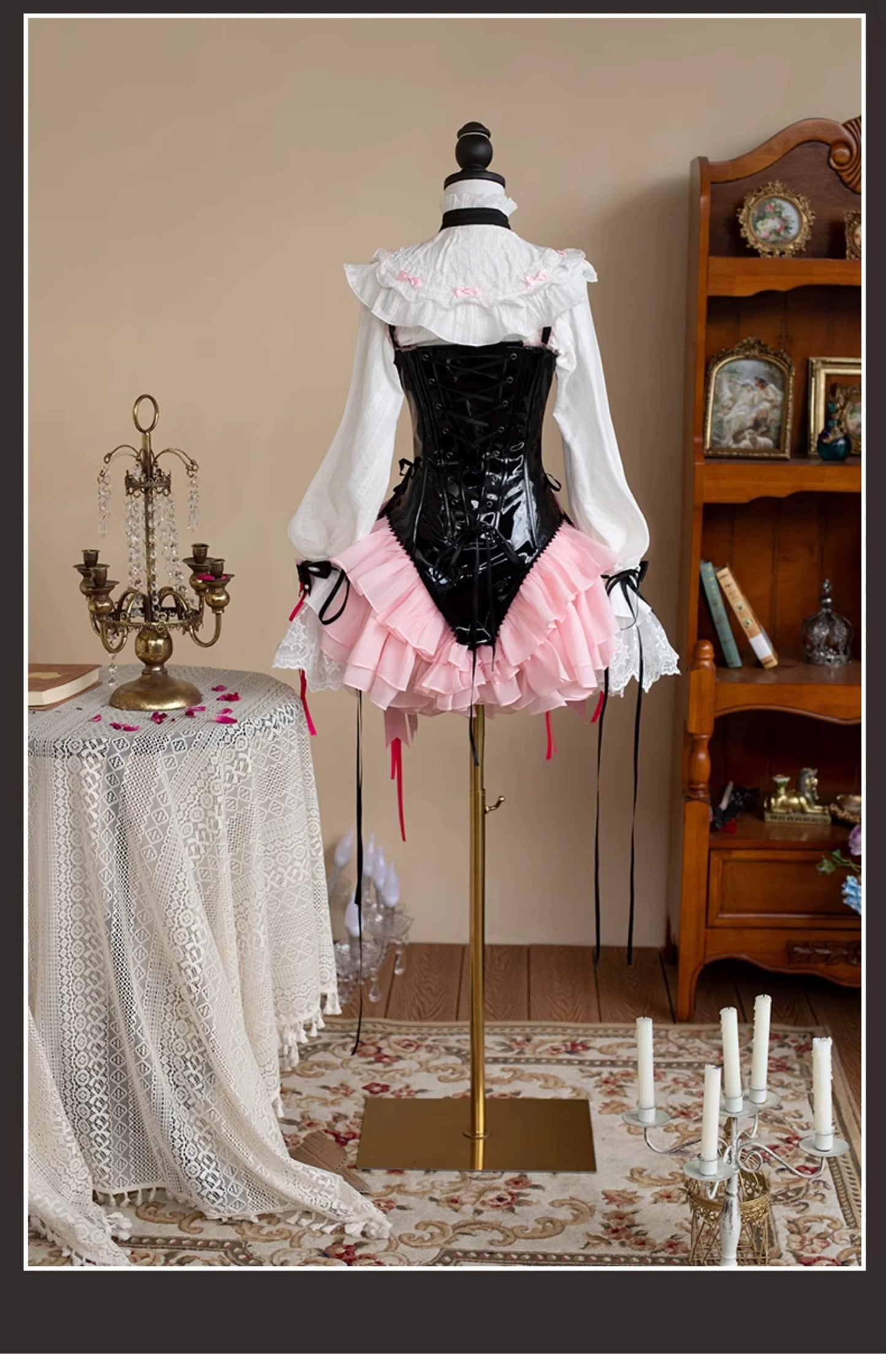 Signorina~Daydreamer~Gothic Lolita Shorts Set Lolita Fishbone Corset