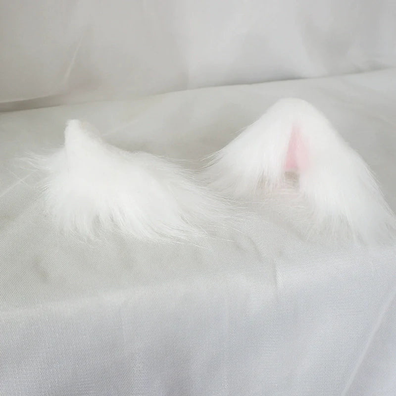 MaoJiang Handmade~Sweet Lolita Headdress Cat Ear Hair Clips