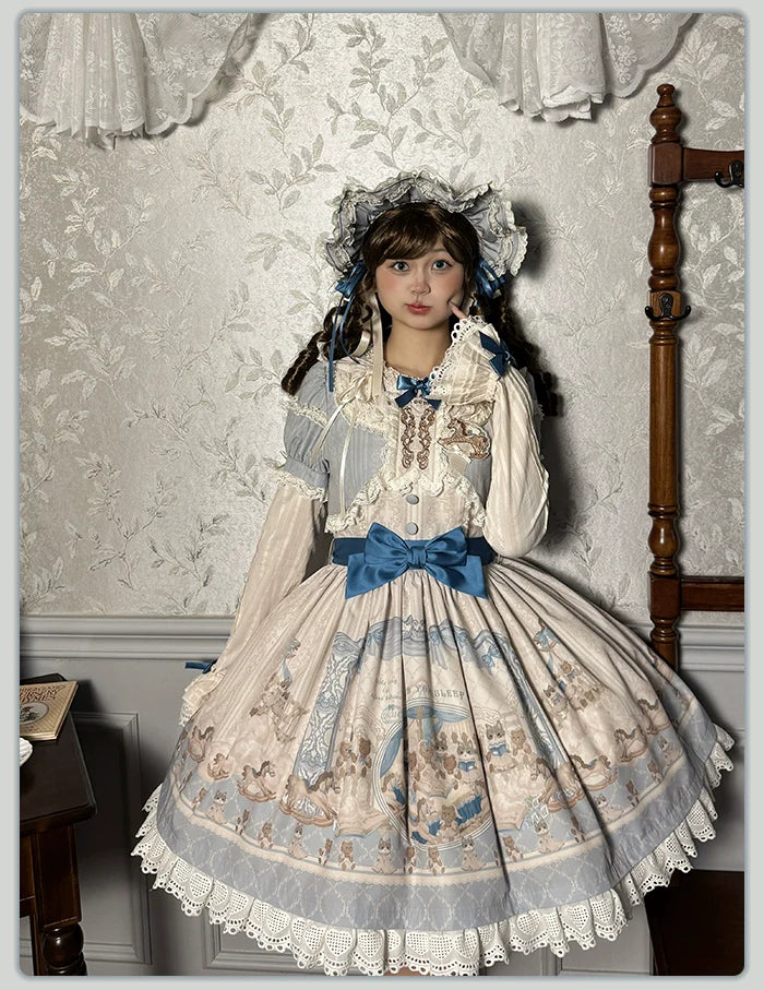 Alice Girl~Sea Salt Fairytale~Sweet Lolita Headdress Built-in Wire BNT and Bow KC