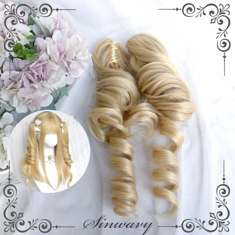 Sinwavy~Kawaii Lolita Wig Blonde Double Ponytail Wig