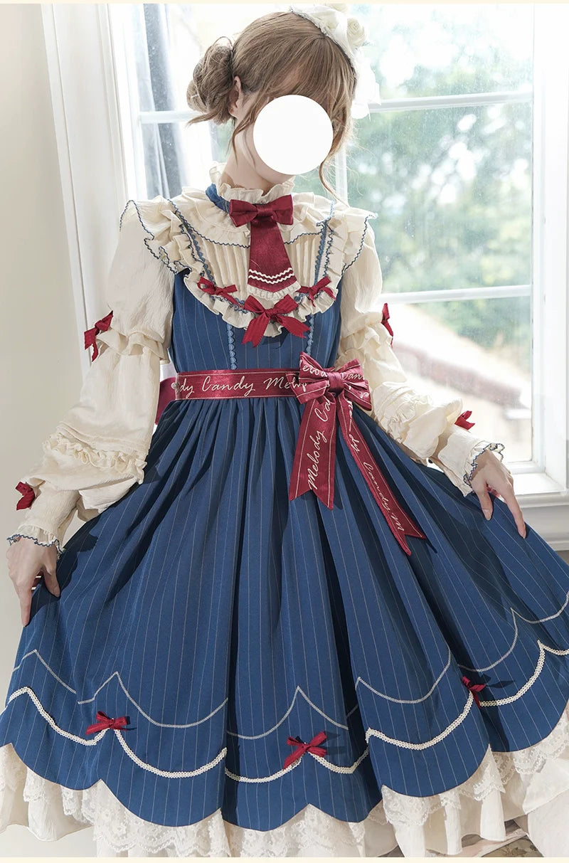Buling Moon~Sweetheart Puppet~Retro Lolita OP Elegant Daily Lolita Dress