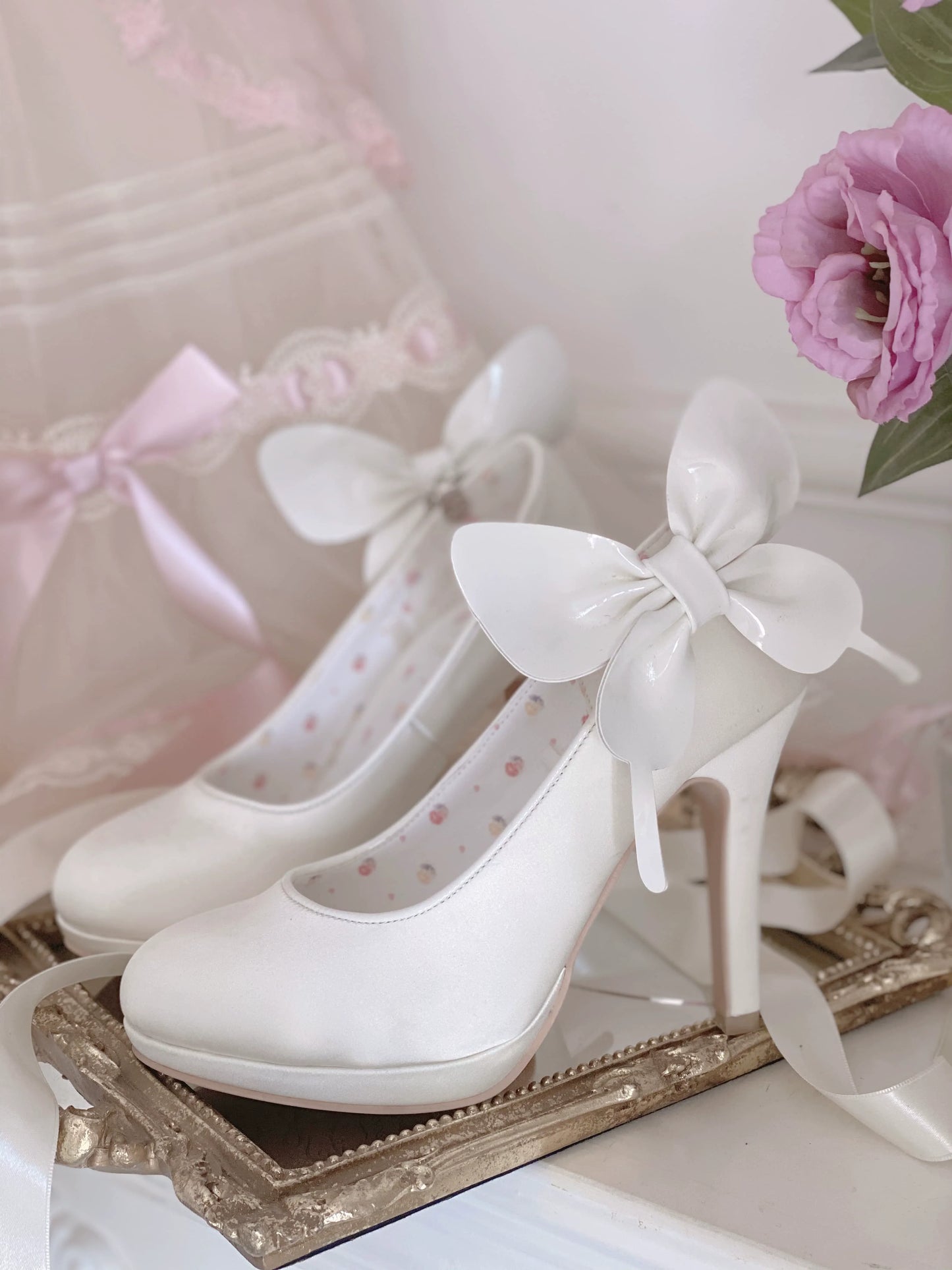Pure Tea For Dream~Butterfly Specimen~Ballet Style Lolita Shoes Elegant Platform Lolita Heels