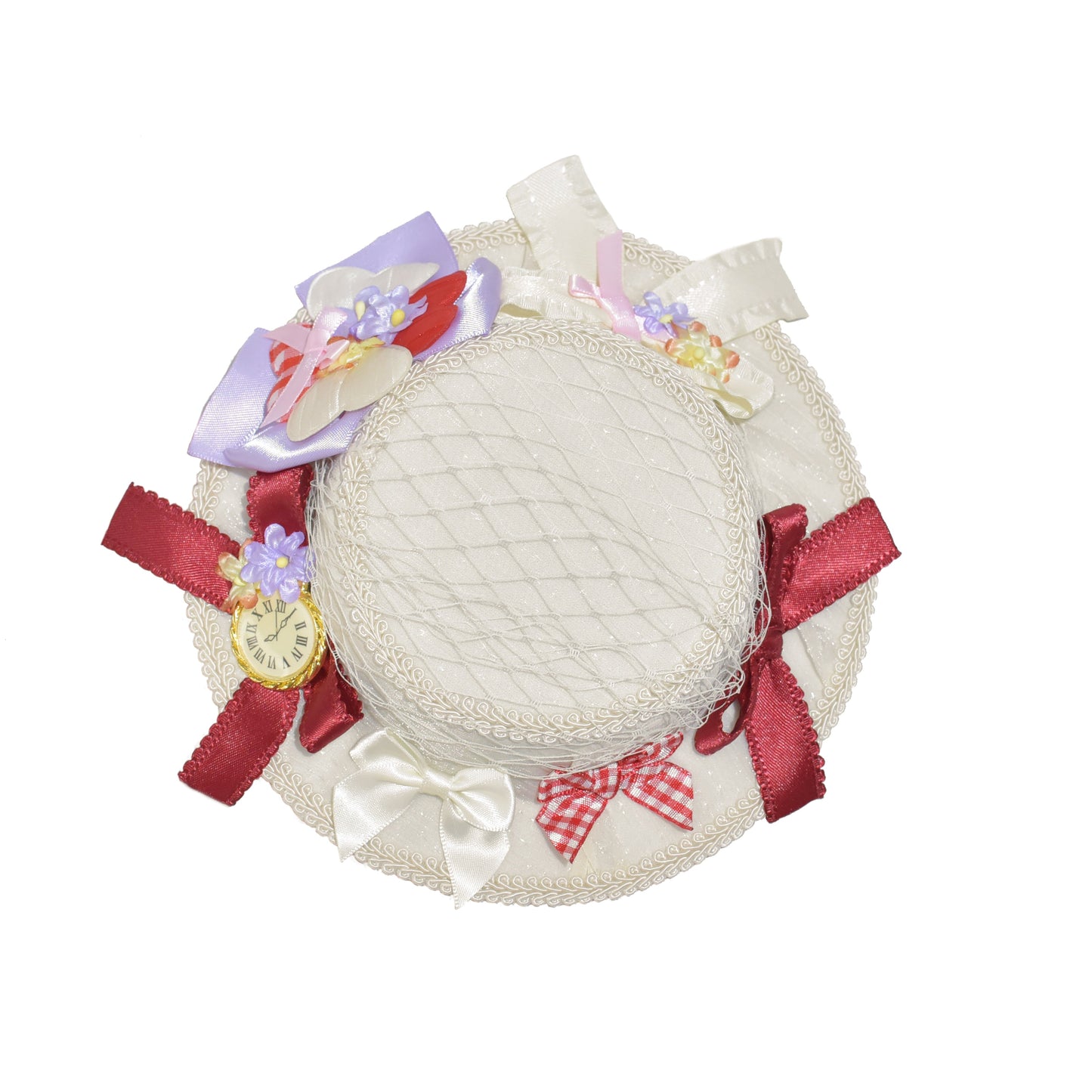 Southern Cross~Showa Kaleidoscope~Printed Sweet Lolita Headdress BNT KC Hat and Side Clips