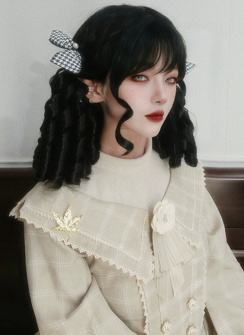 Mabuxi~33CM Sparkling Lolita Wig Roman Curls Gorgeous Court Wig