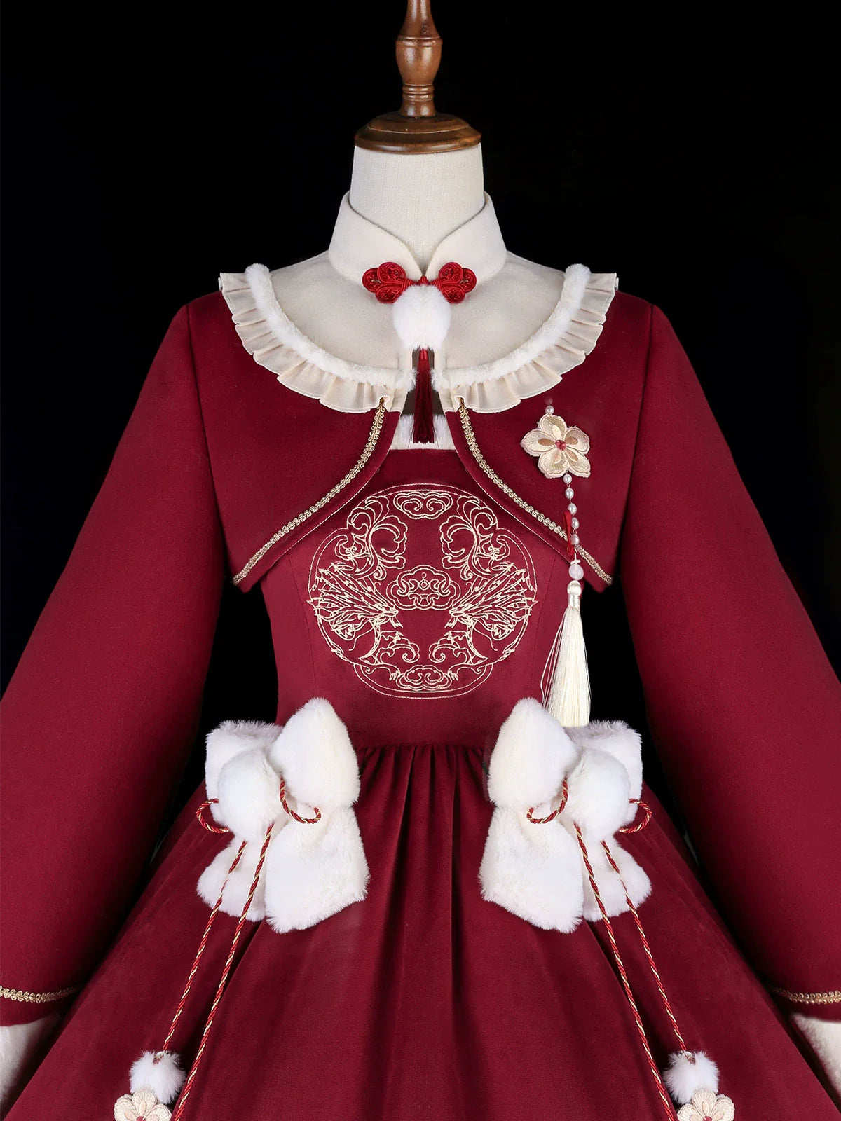 Your Princess~Qi Lolita JSK Suit New Year Lolita Bolero and Dress
