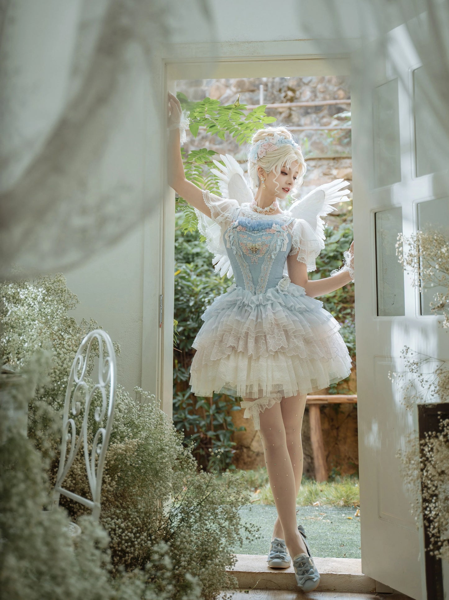 (BFM)Garden Cat~Dreamy Dance Gorgeous Lolita JSK and SK