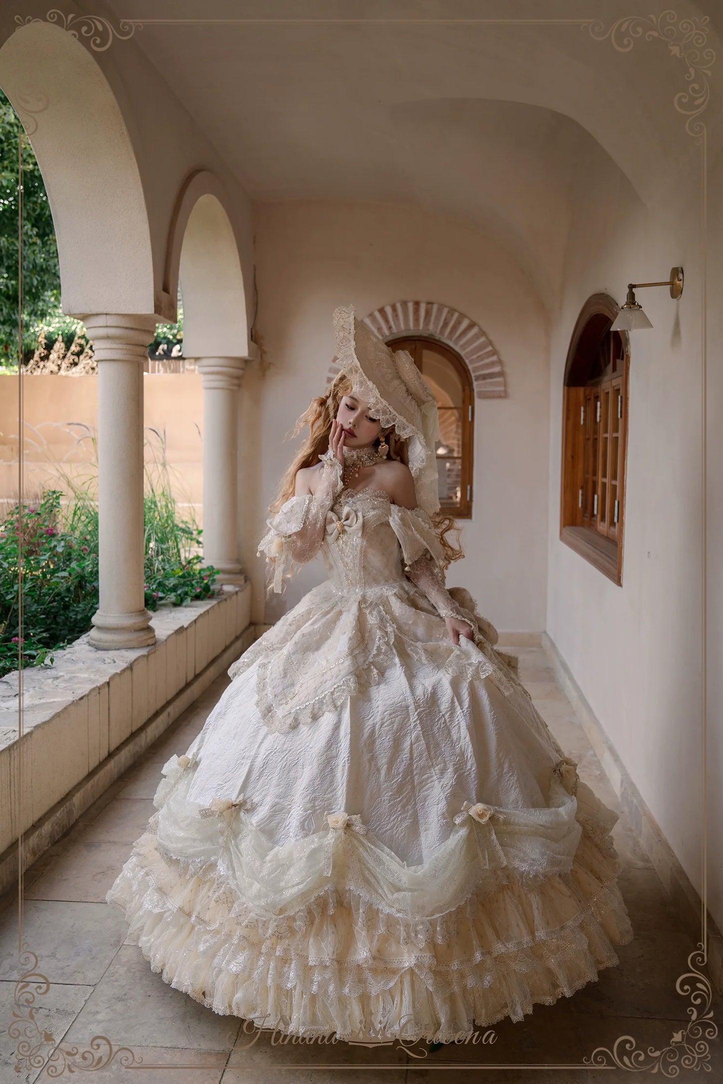 Hinana Queena~With Belle~Bridal Wedding Lolita OP Dress Available for Custom Size