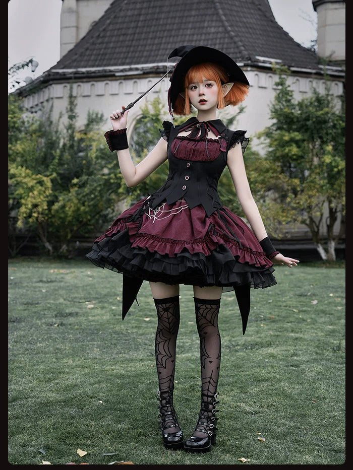 Alice Girl~Lolita Potion~Gothic Lolita JSK Halloween Sleeveless Lolita Dress