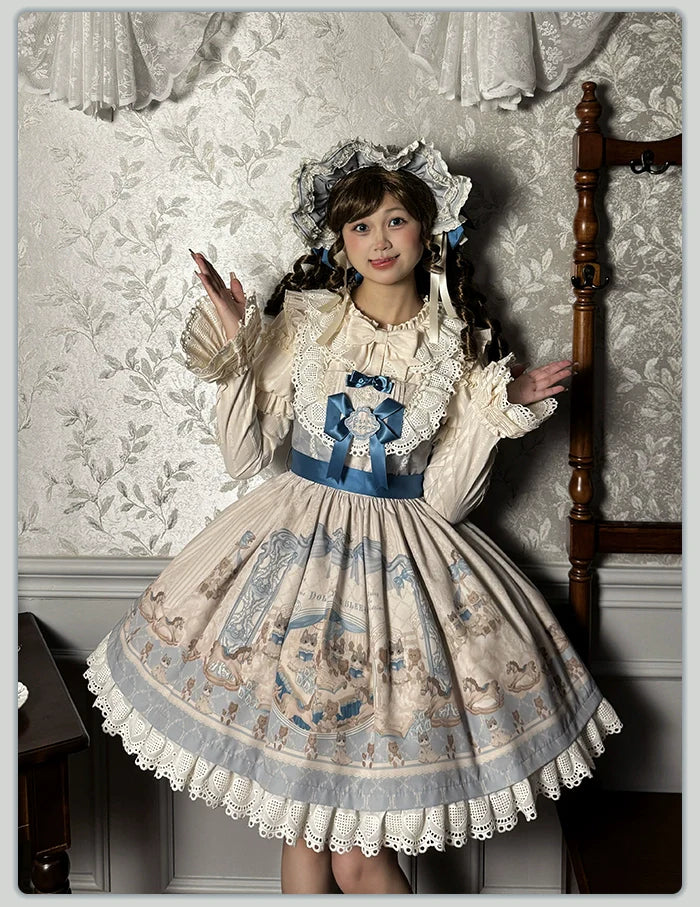 Alice Girl~Sea Salt Fairytale~Sweet Lolita Headdress Built-in Wire BNT and Bow KC