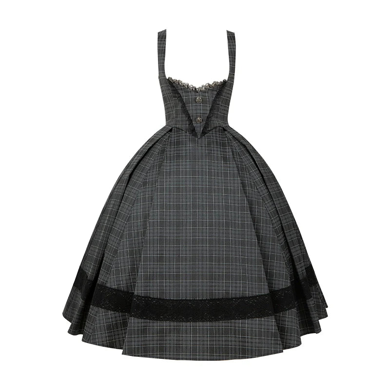 With PUJI~Ming Stationery~Gothic Lolita Bustier Dress and Shawl Set Lolita Blouse