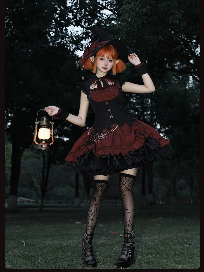 Alice Girl~Lolita Potion~Gothic Lolita JSK Halloween Sleeveless Lolita Dress