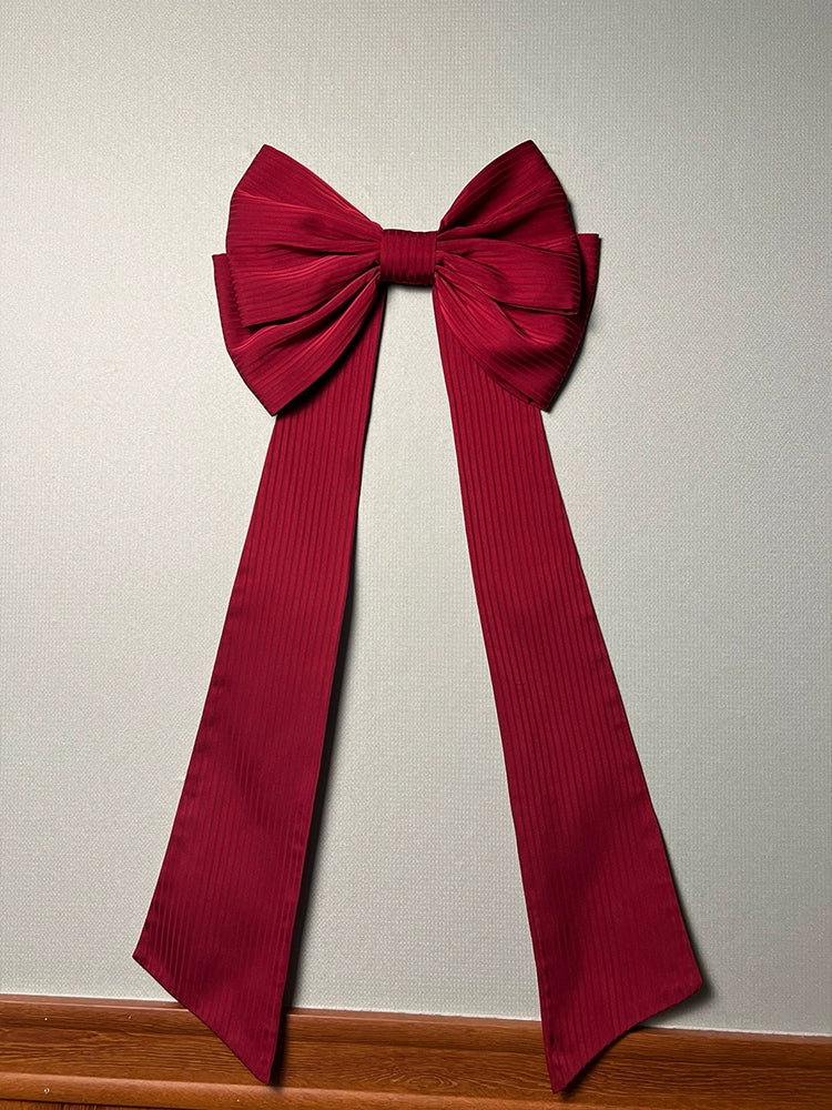 Alice Girl~Arrogant Miss~Sweet Lolita Trailing Large Bow with Long Ribbons