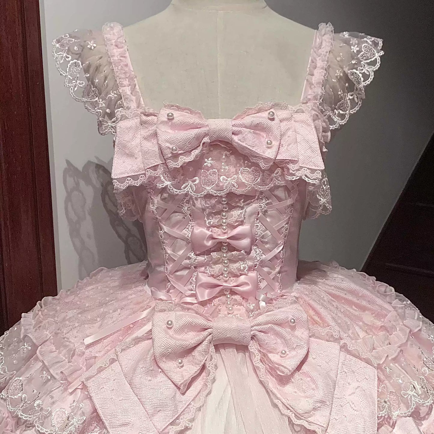 Sugar Girl~Love Overture~Sweet Lolita JSK Suit Tiered Ruffles Dress