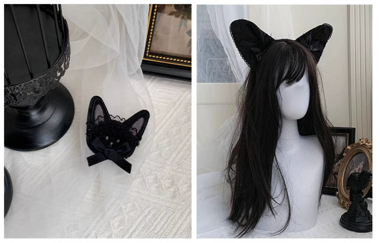 With PUJI~Puppet Box~Kawaii Lolita Bag Lamb Kitten Detachable Bag Dress Hat