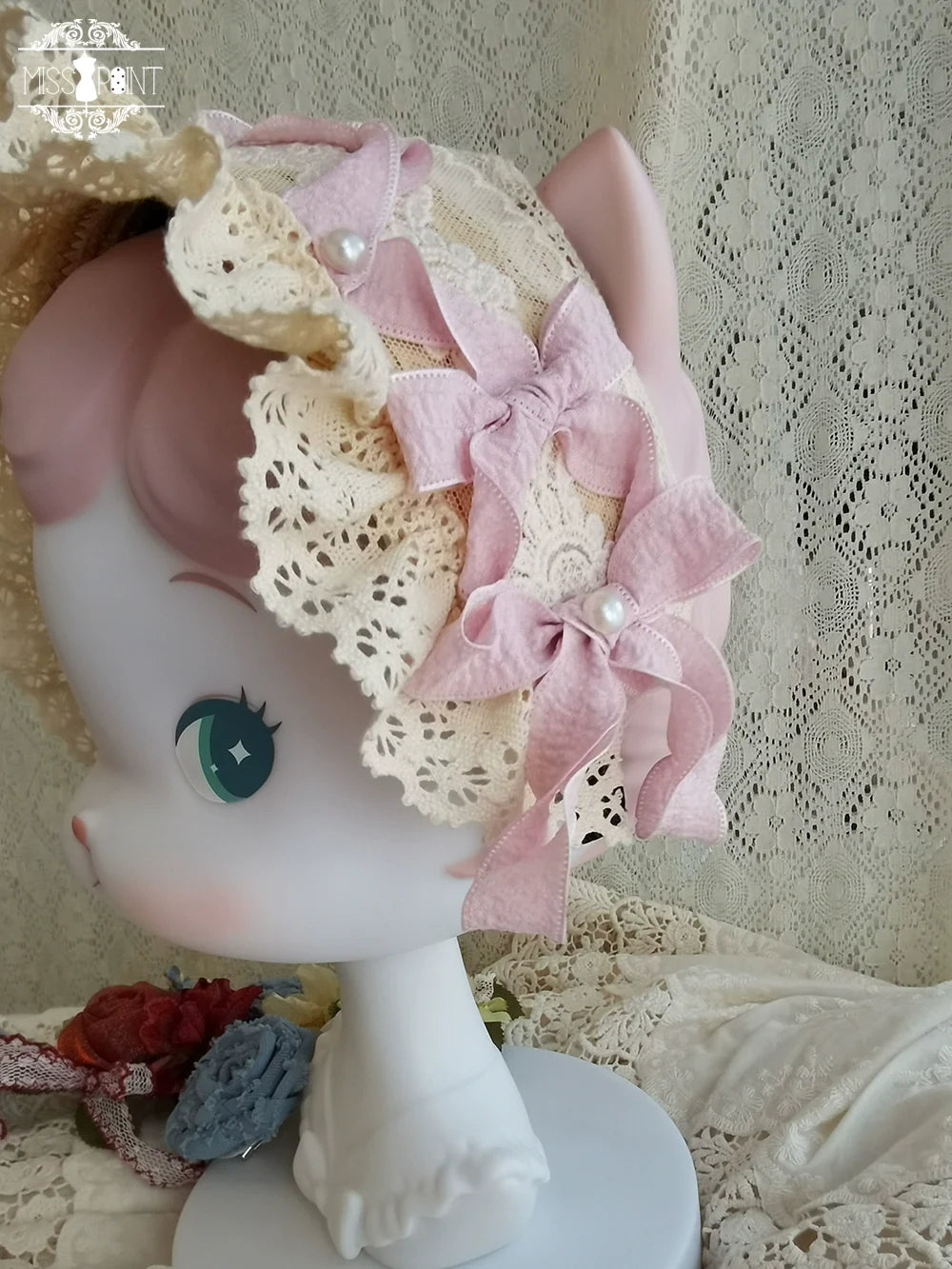 Miss Point~Sweet Lolita Accessories KC Hair Clip Brooch Waistband Cuffs