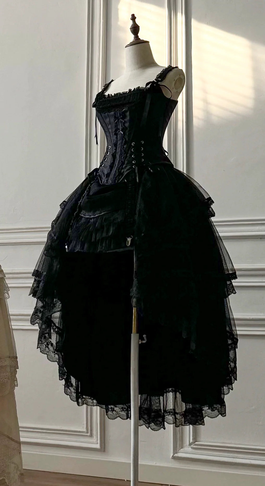 Caramel Antique~Lamp Shadow~Gorgeous Lolita Corset Classic Lolita Skirt Set