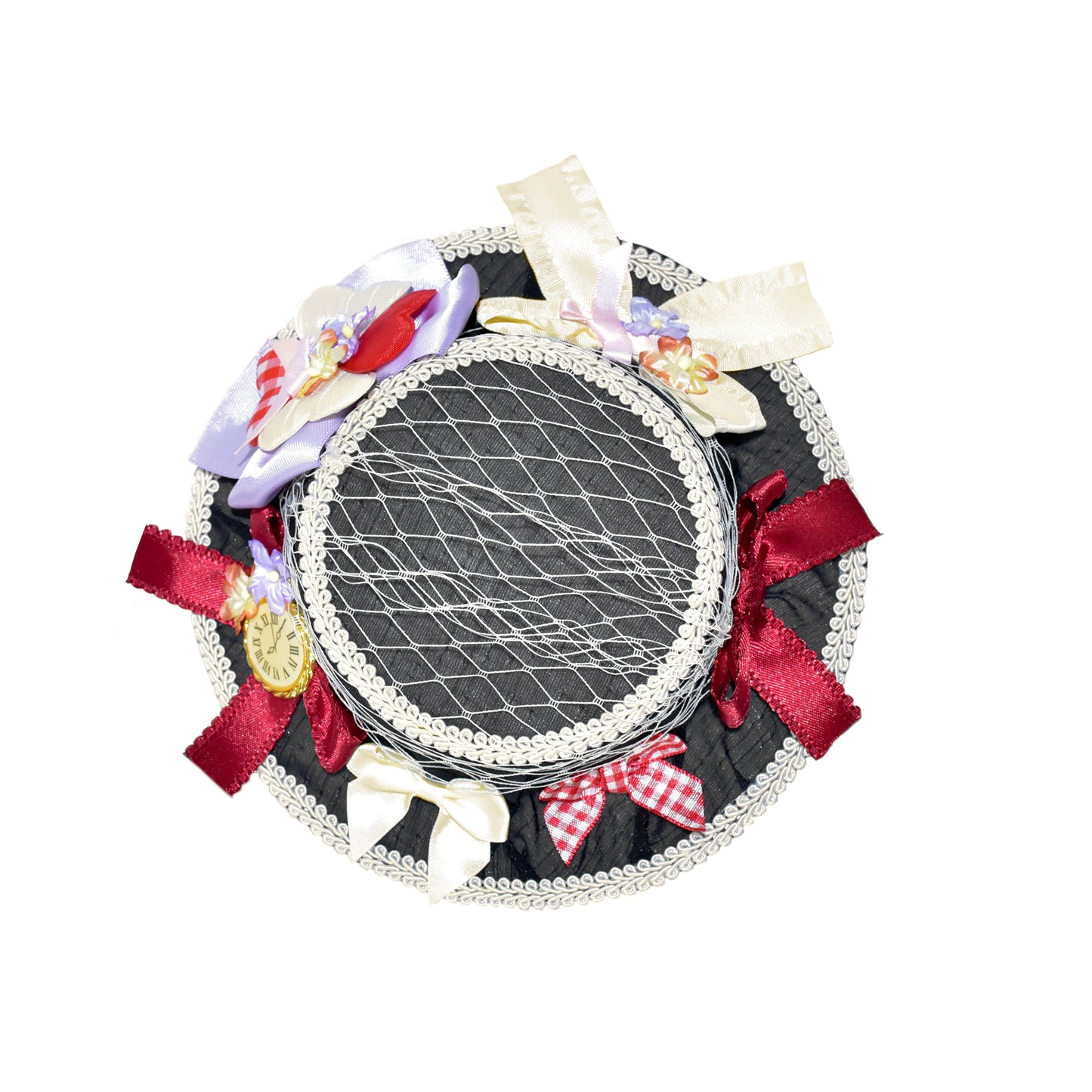 Southern Cross~Showa Kaleidoscope~Printed Sweet Lolita Headdress BNT KC Hat and Side Clips
