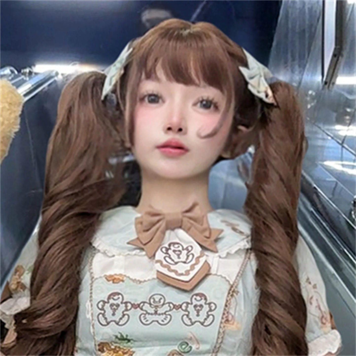 Babyblue~Bear Honey~Sweet Lolita Accessory Gingerbread Man Design